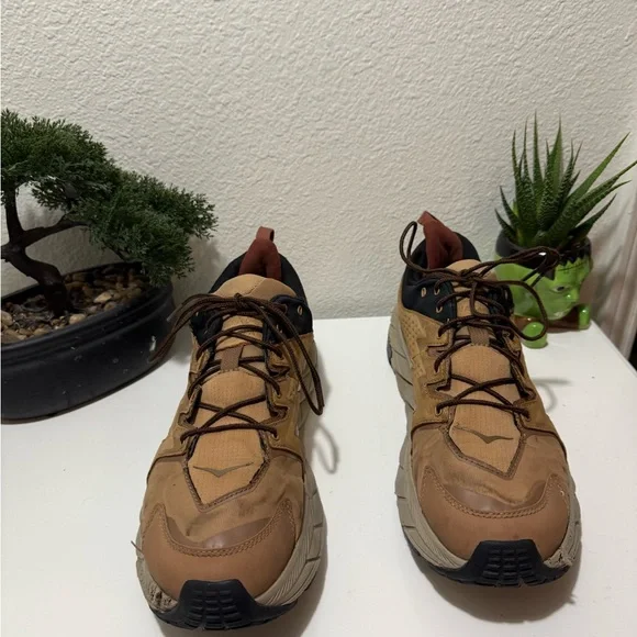 Hoka Men's Tan and Black Athletic Shoes - Picture 3 of 4